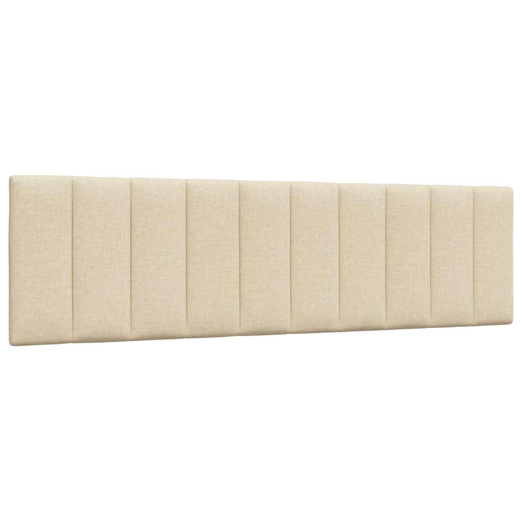 Cadre de lit sans matelas Hanko crème 180x200 cm tissu