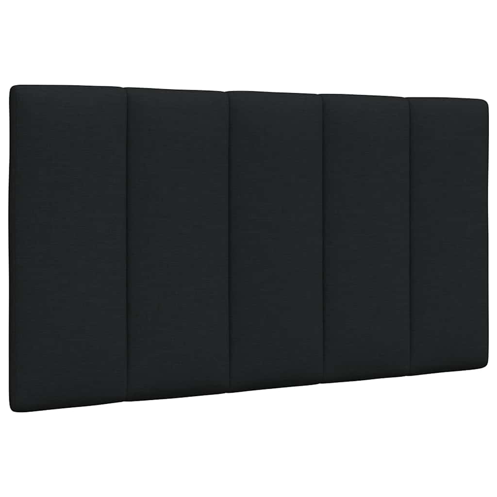 Lit avec matelas Hanko noir 90x190 cm tissu - XIOS