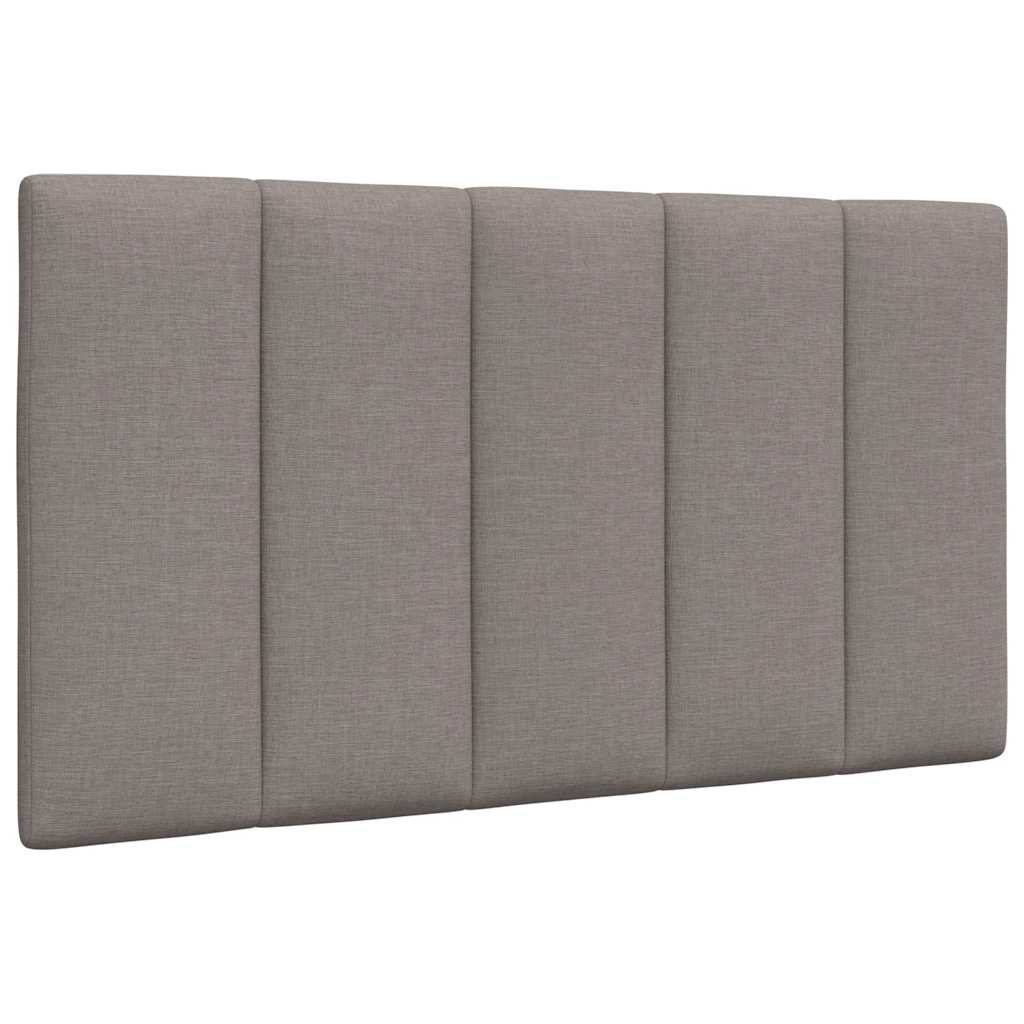 Lit avec matelas Hanko taupe 90x200 cm tissu - XIOS
