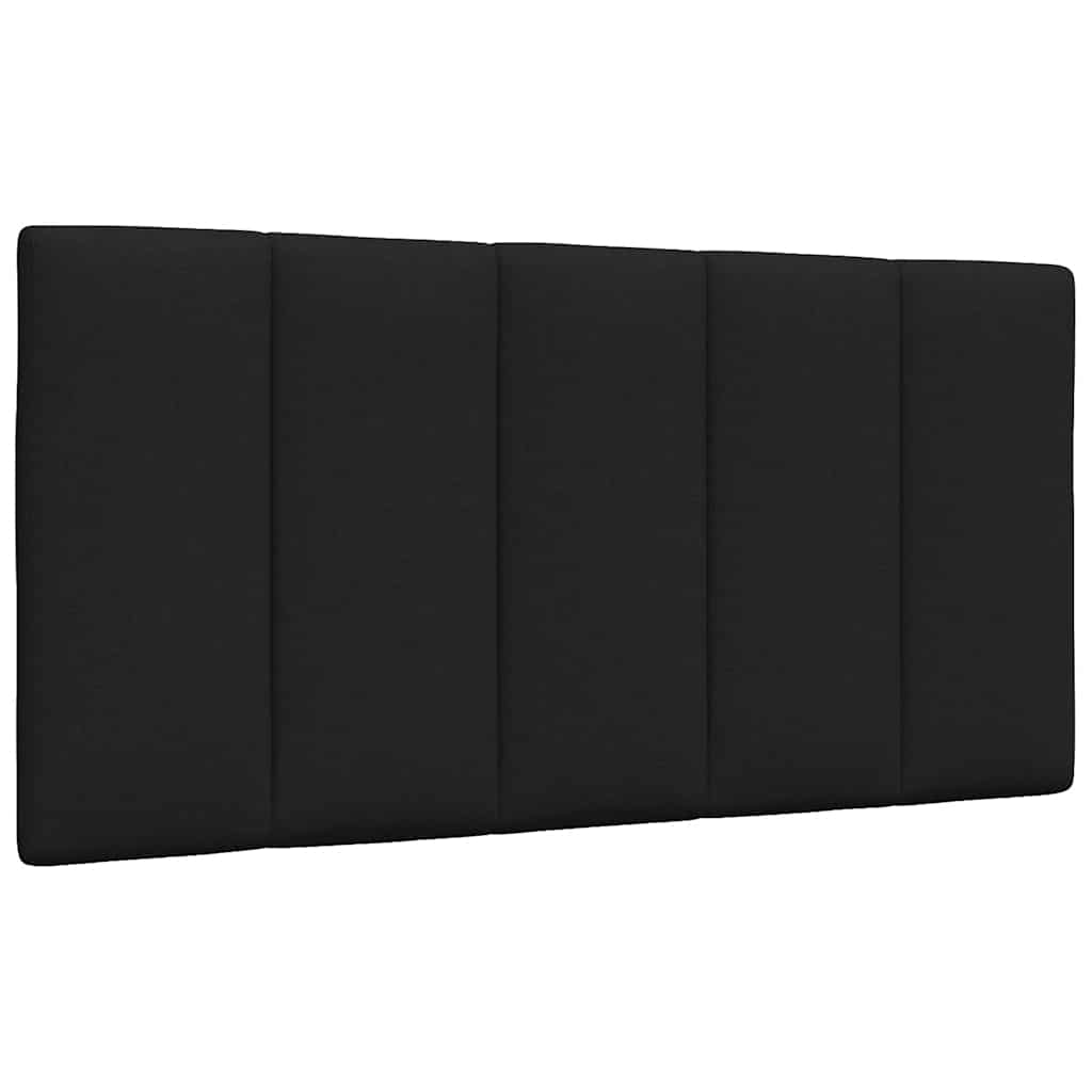 Lit avec matelas Hanko noir 100x200 cm tissu