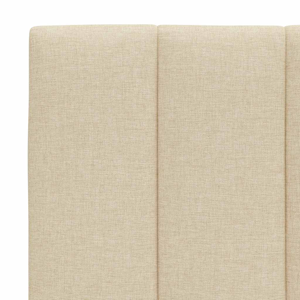 Lit avec matelas Hanko crème 100x200 cm tissu - XIOS