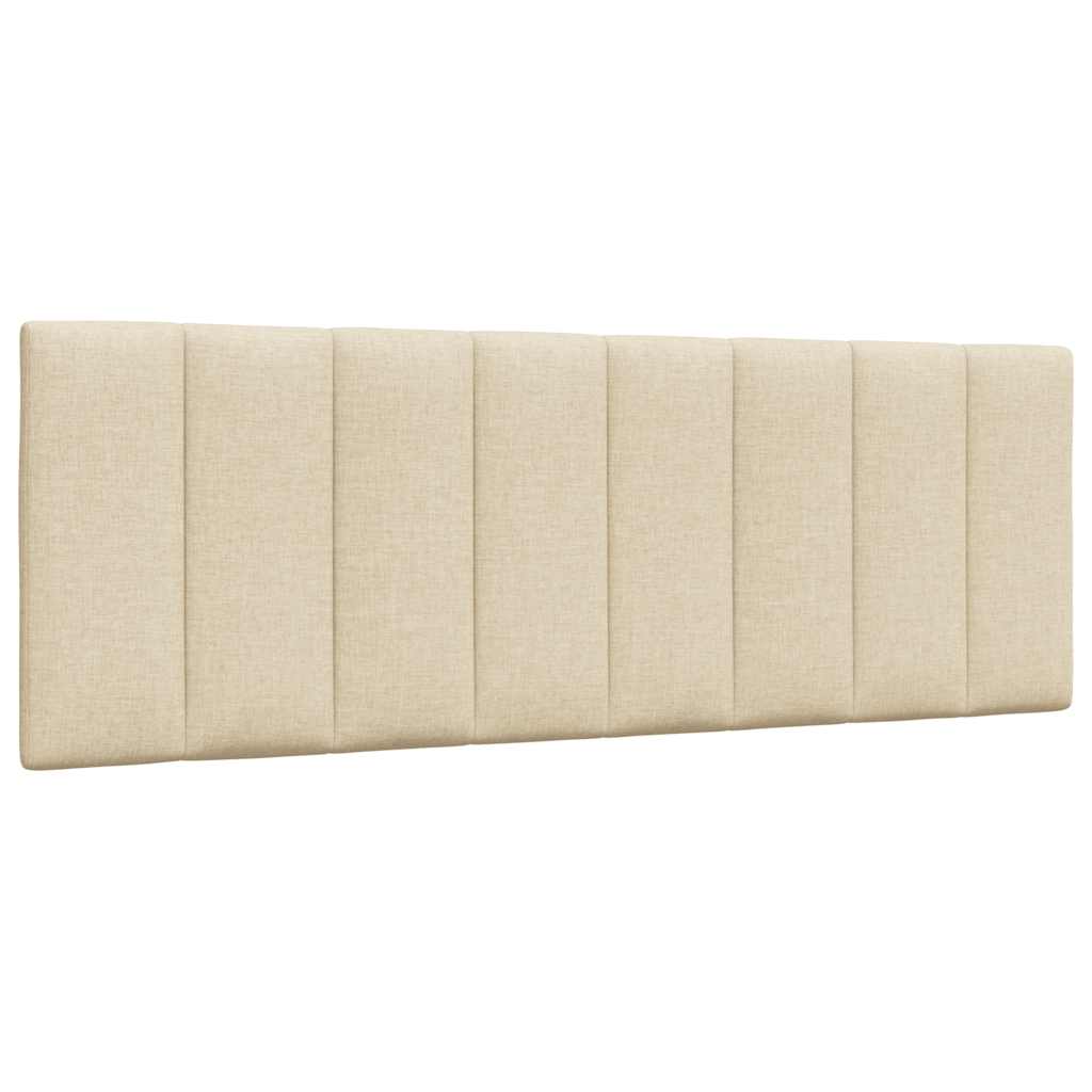 Lit avec matelas Hanko crème 120x200 cm tissu