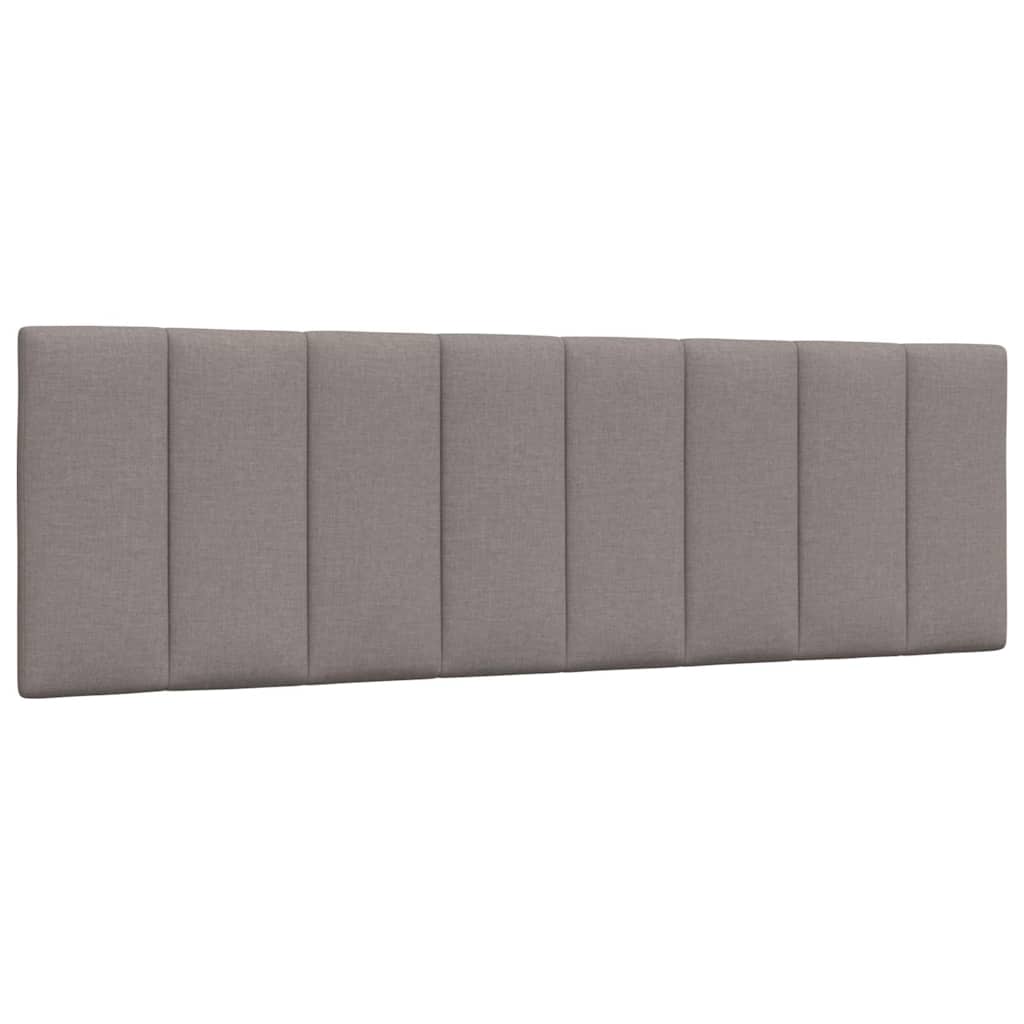 Lit avec matelas Hanko taupe 160x200 cm tissu - XIOS