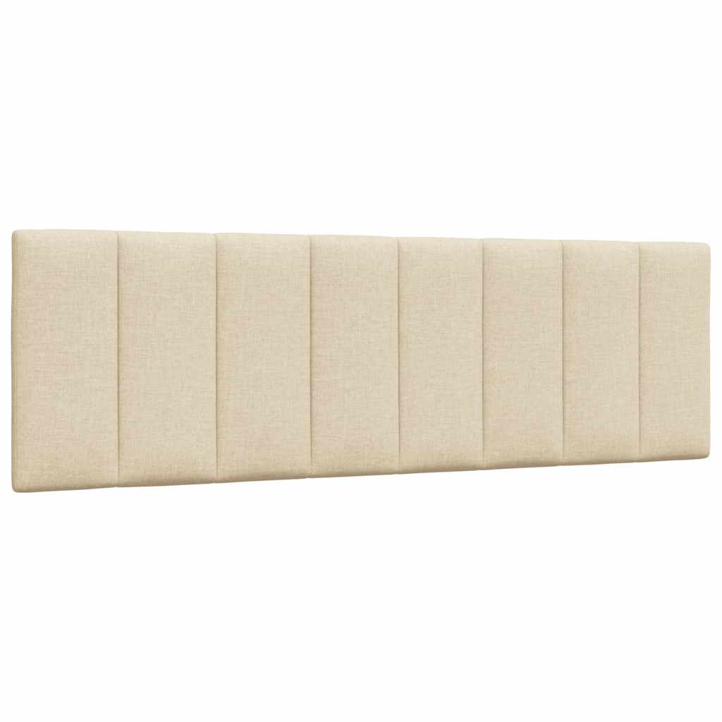 Lit avec matelas Hanko crème 160x200 cm tissu - XIOS