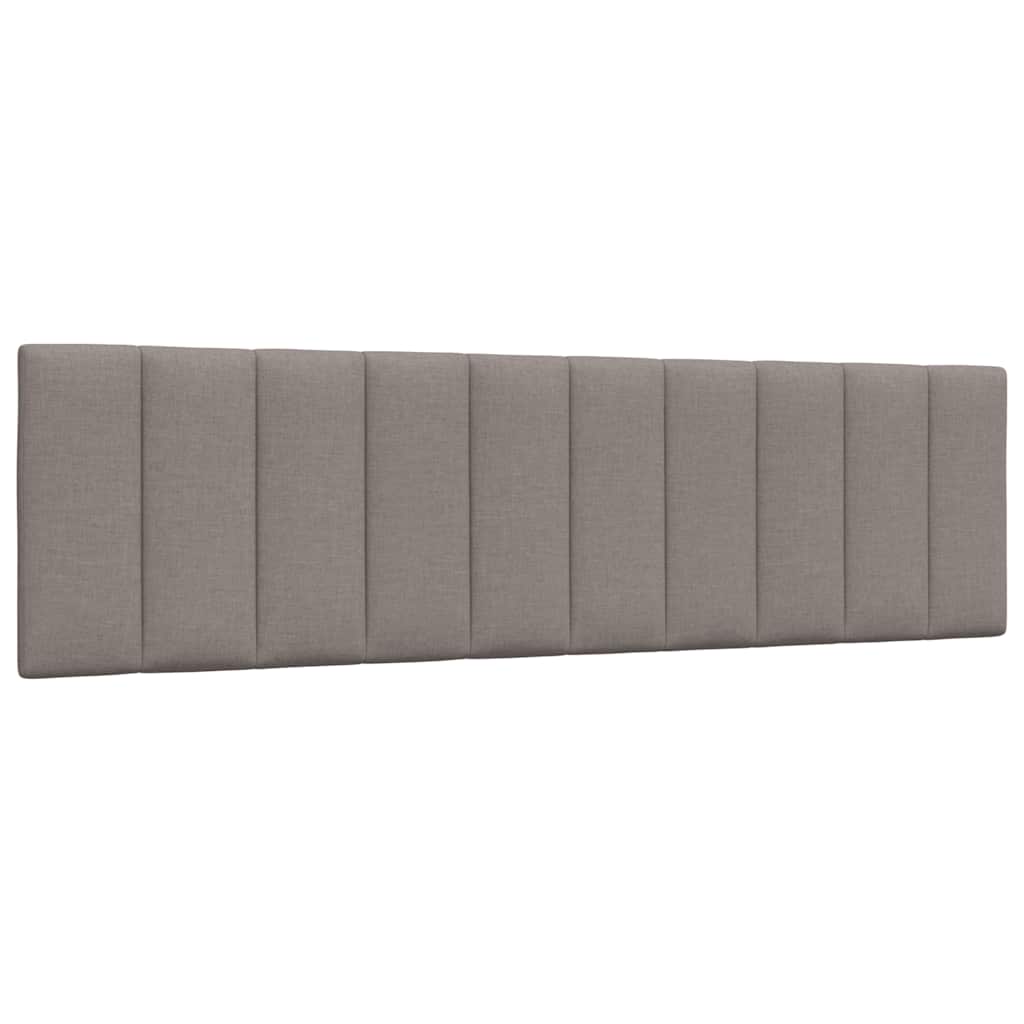 Lit avec matelas Hanko taupe 180x200 cm tissu - XIOS