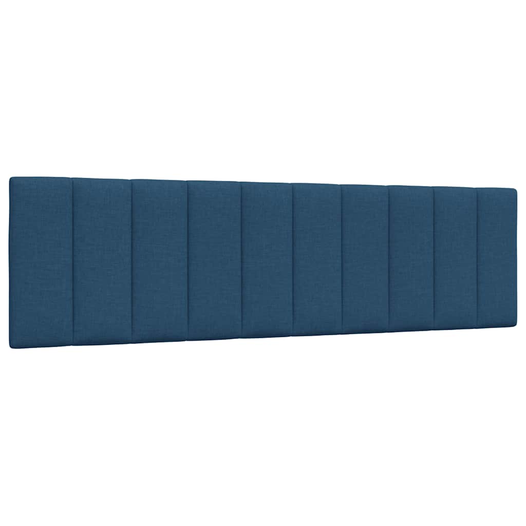 Lit avec matelas Hanko bleu 180x200 cm tissu - XIOS
