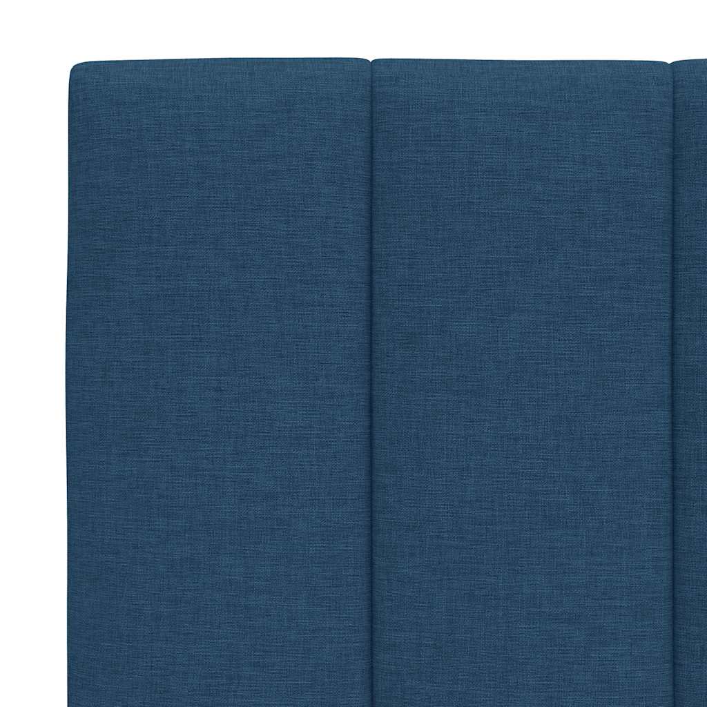Lit avec matelas Hanko bleu 180x200 cm tissu - XIOS