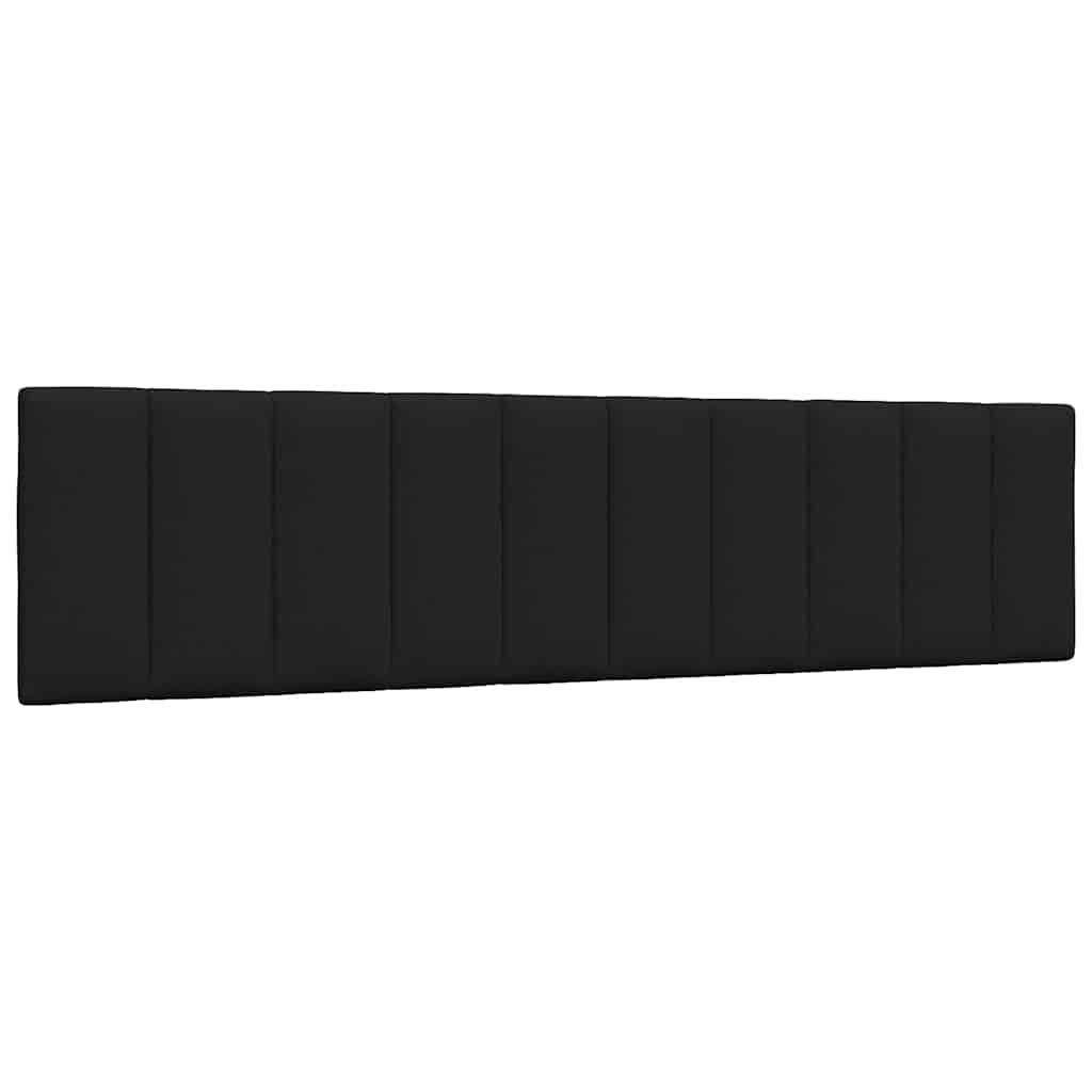 Lit avec matelas Hanko noir 200x200 cm tissu - XIOS
