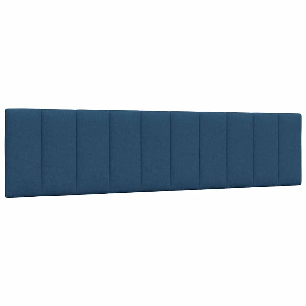 Lit avec matelas Hanko bleu 200x200 cm tissu - XIOS