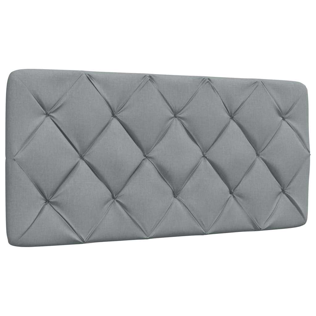 Cadre de lit sans matelas gris clair 100x200 cm tissu - XIOS