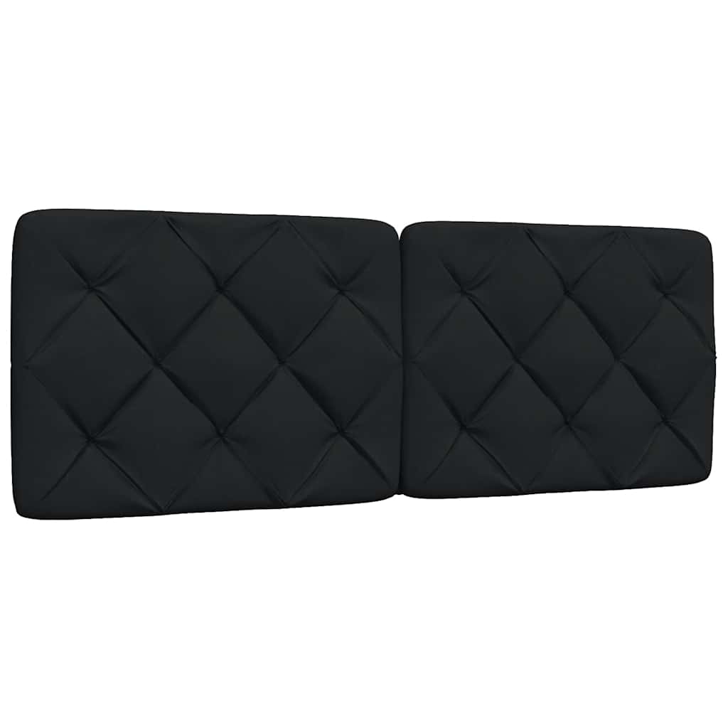 Cadre de lit sans matelas noir 120x200 cm tissu - XIOS