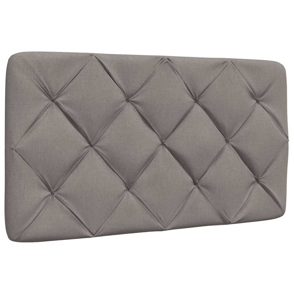Cadre de lit avec LED sans matelas taupe 90x190 cm tissu - XIOS