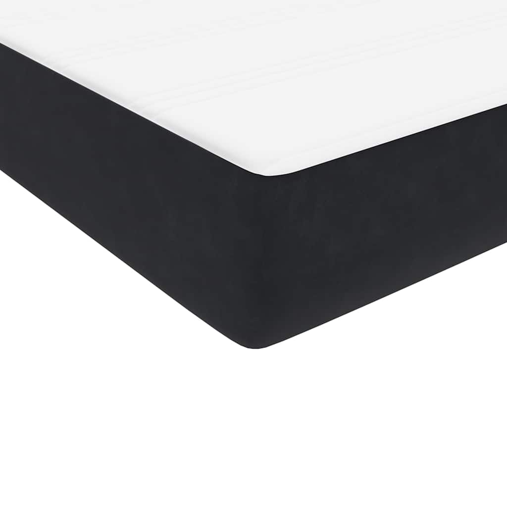 Cadre de lit avec LED sans matelas noir 180x200 cm tissu - XIOS