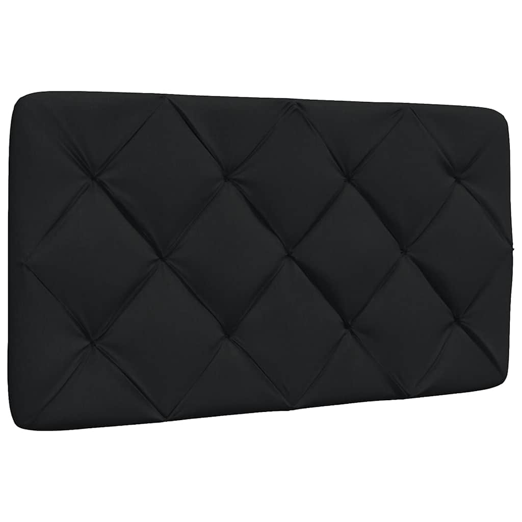 Lit avec matelas noir 80x200 cm tissu - XIOS