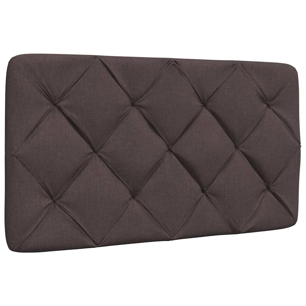 Lit avec matelas marron foncé 80x200 cm tissu - XIOS