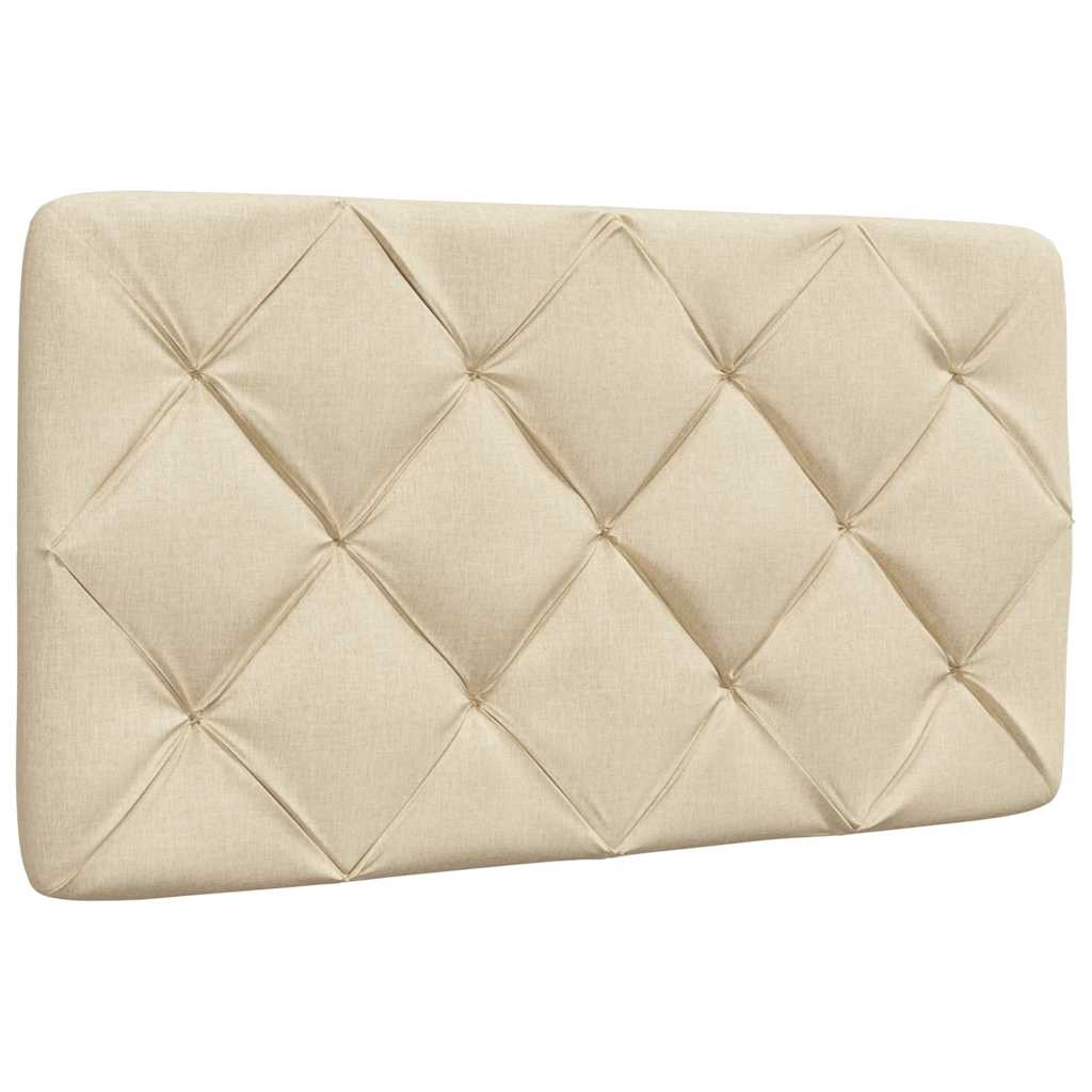 Lit avec matelas crème 80x200 cm tissu - XIOS