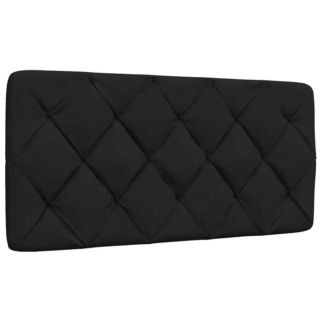 Lit avec matelas noir 100x200 cm tissu - XIOS