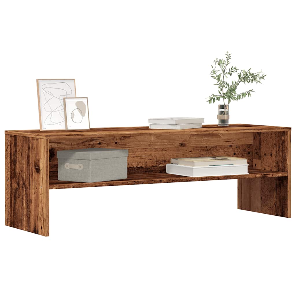 Meuble TV vieux bois 120x40x40 cm bois d'ingénierie - XIOS
