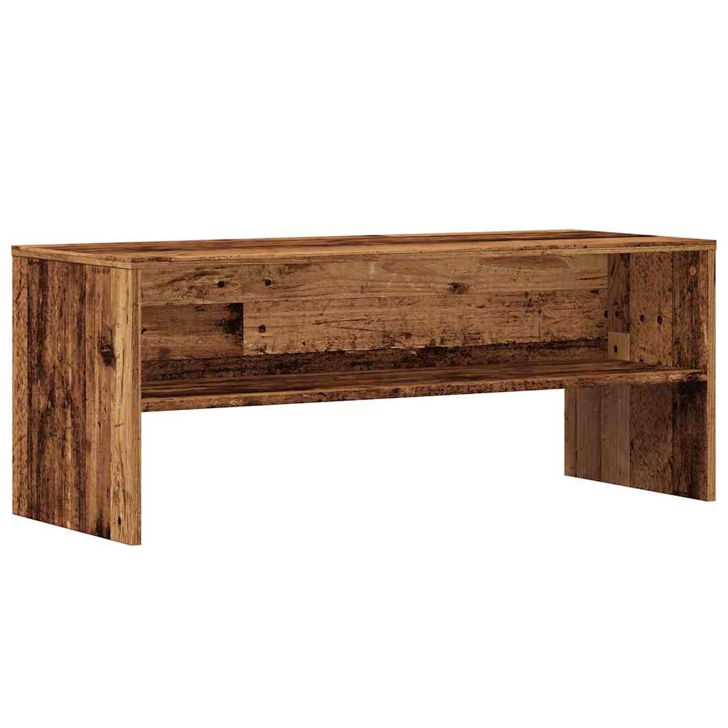 Meuble TV vieux bois 100x40x40 cm bois d'ingénierie - XIOS
