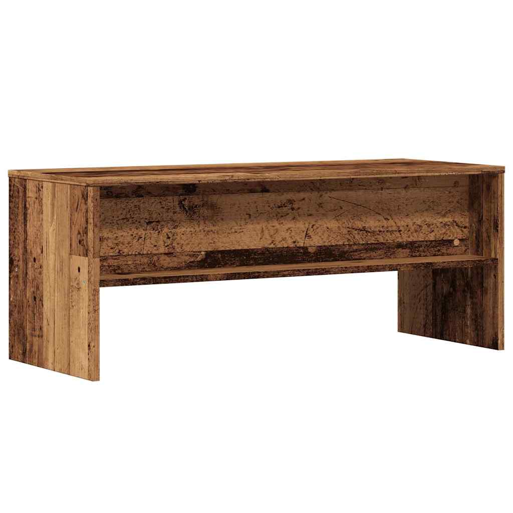 Meuble TV vieux bois 100x40x40 cm bois d'ingénierie - XIOS