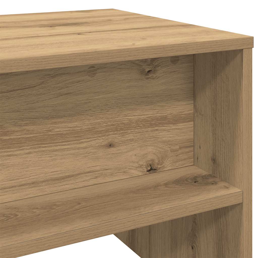 Meuble TV chêne artisanal 100x40x40 cm bois d'ingénierie - XIOS