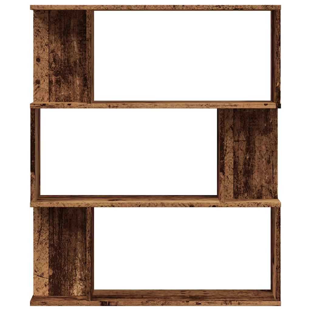 Bibliothèque vieux bois 80x24x96 cm bois d'ingénierie - XIOS