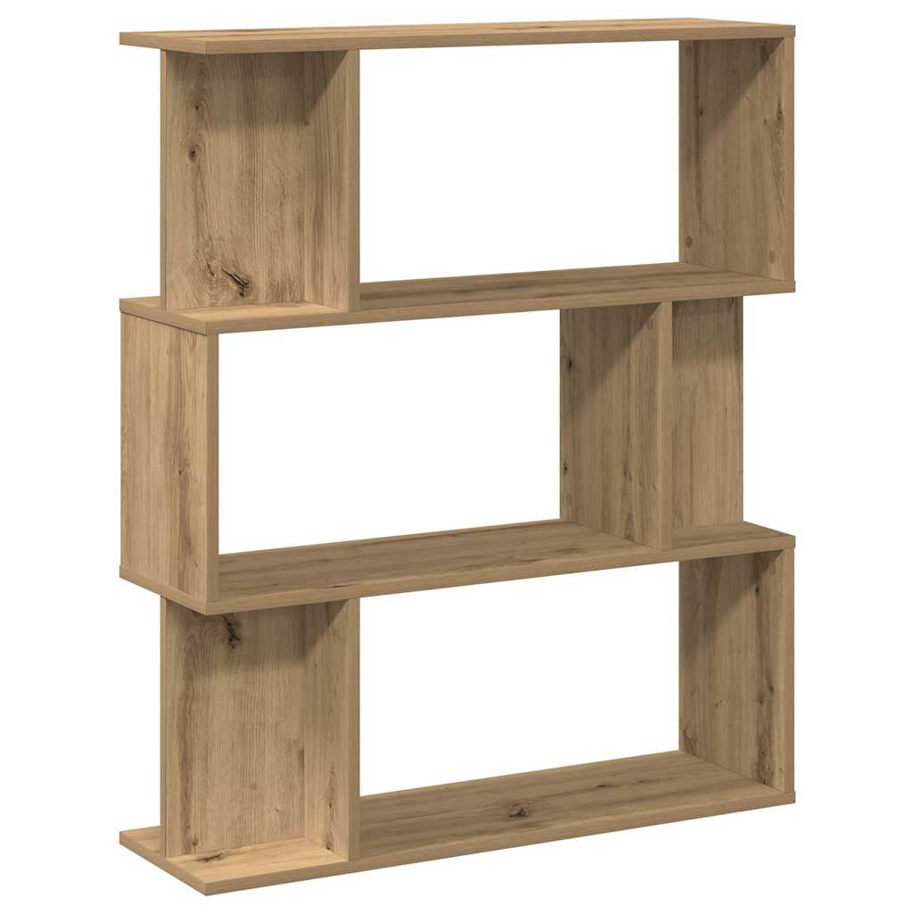 Bibliothèque chêne artisanal 80x24x96 cm bois d'ingénierie - XIOS