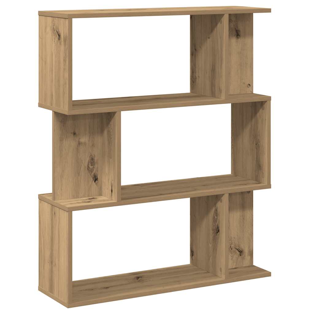 Bibliothèque chêne artisanal 80x24x96 cm bois d'ingénierie - XIOS