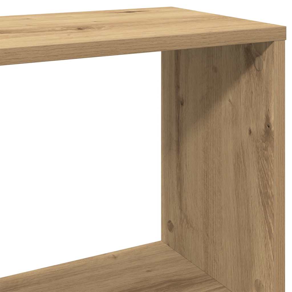 Bibliothèque chêne artisanal 80x24x96 cm bois d'ingénierie - XIOS