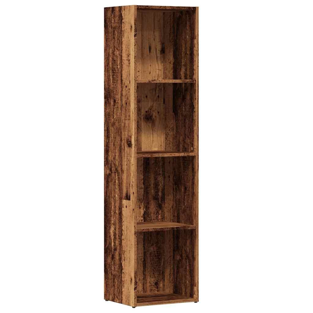 Bibliothèque vieux bois 36x30x143 cm Bois d'ingénierie - XIOS