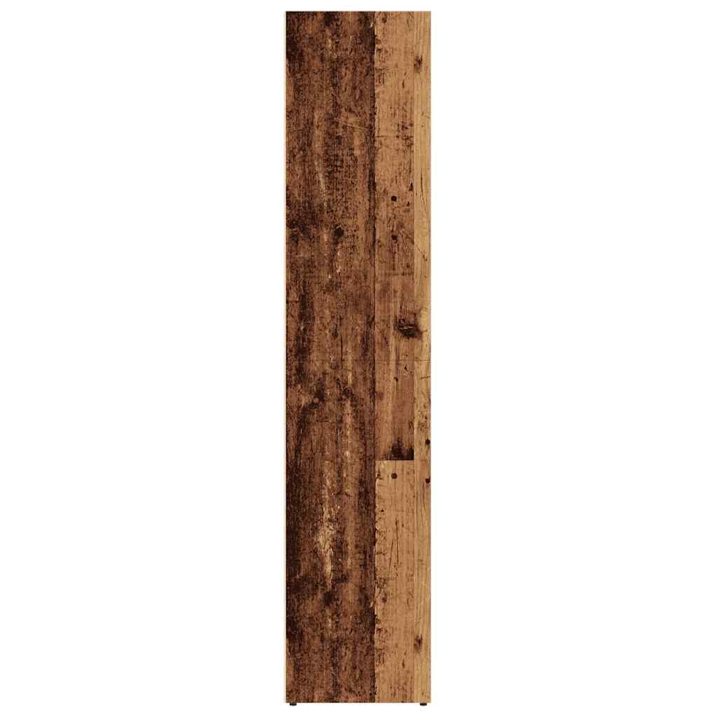Bibliothèque vieux bois 36x30x143 cm Bois d'ingénierie - XIOS