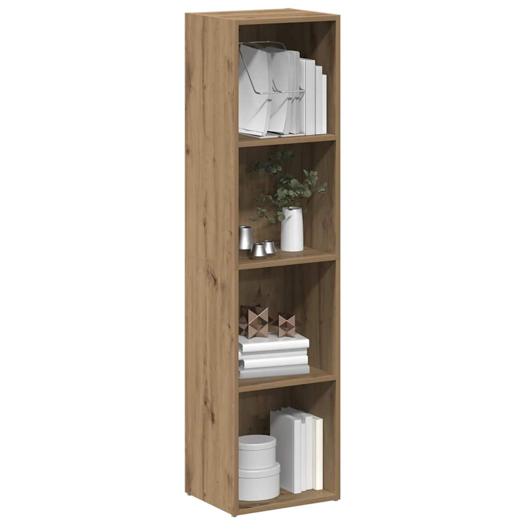Bibliothèque chêne artisanal 36x30x143 cm bois d'ingénierie - XIOS