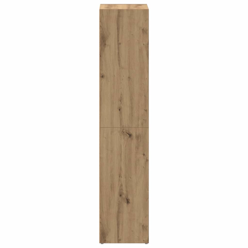 Bibliothèque chêne artisanal 36x30x143 cm bois d'ingénierie - XIOS