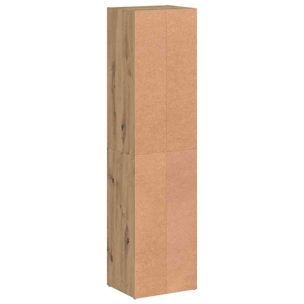 Bibliothèque chêne artisanal 36x30x143 cm bois d'ingénierie - XIOS