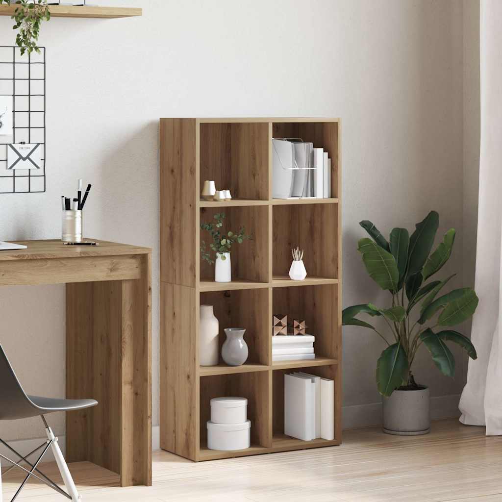 Bibliothèque chêne artisanal 66x30x130 cm bois d'ingénierie - XIOS