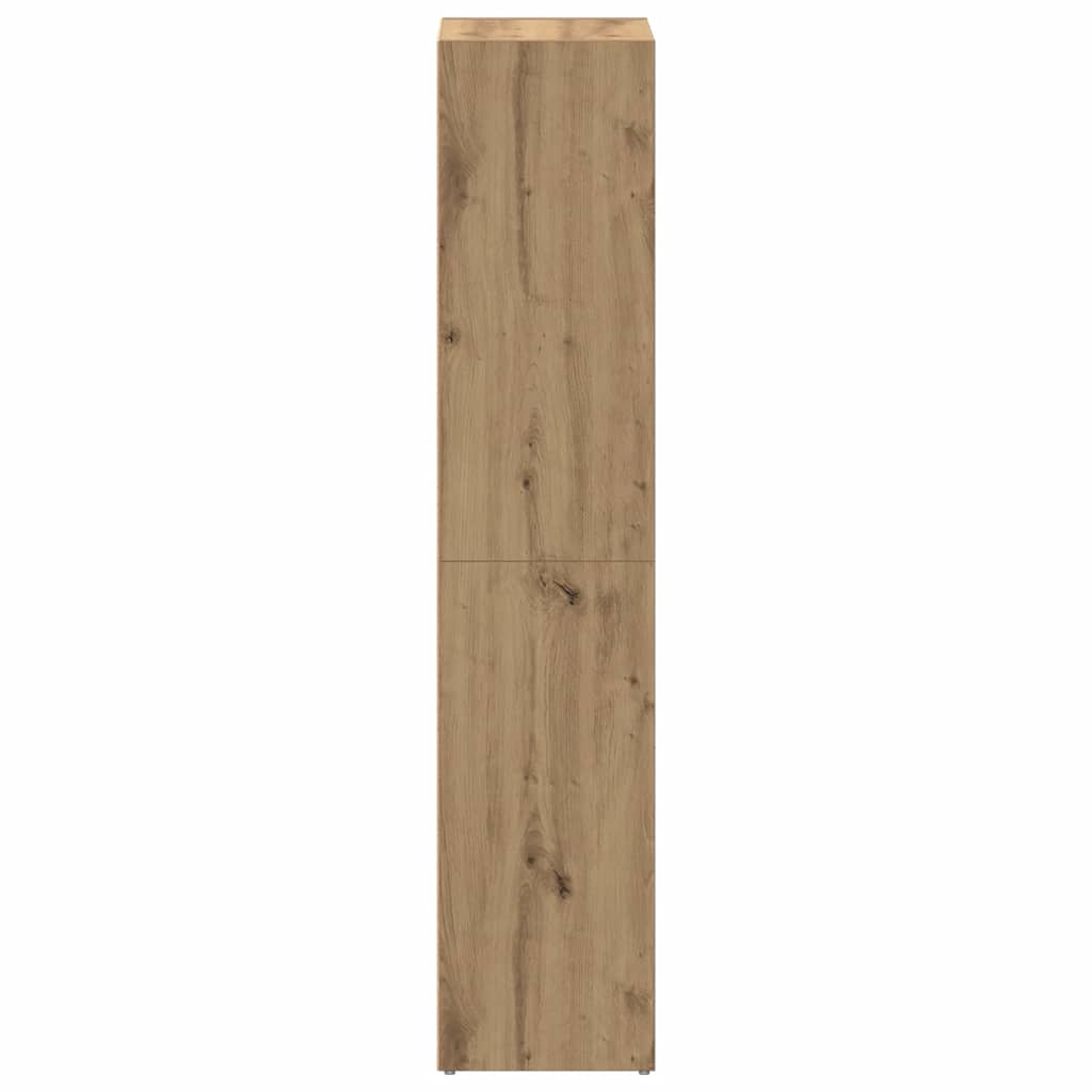 Bibliothèque chêne artisanal 66x30x130 cm bois d'ingénierie - XIOS