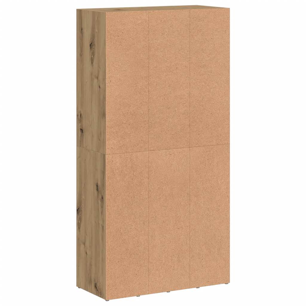 Bibliothèque chêne artisanal 66x30x130 cm bois d'ingénierie - XIOS