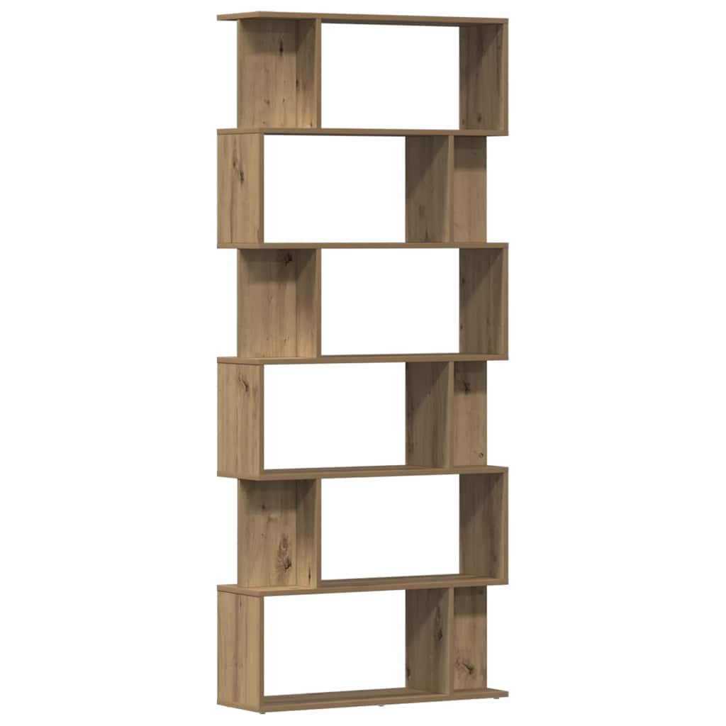 Bibliothèque chêne artisanal 80x24x192 cm bois d'ingénierie - XIOS
