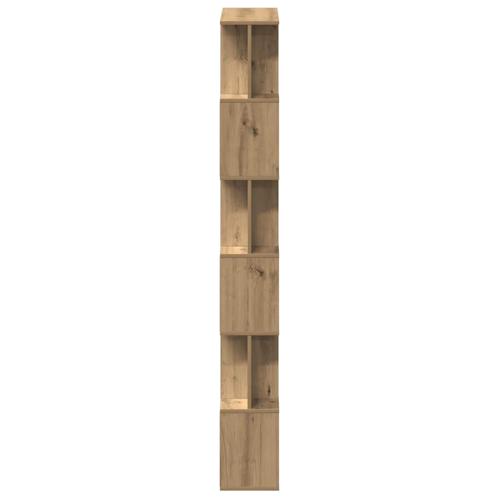 Bibliothèque chêne artisanal 80x24x192 cm bois d'ingénierie - XIOS