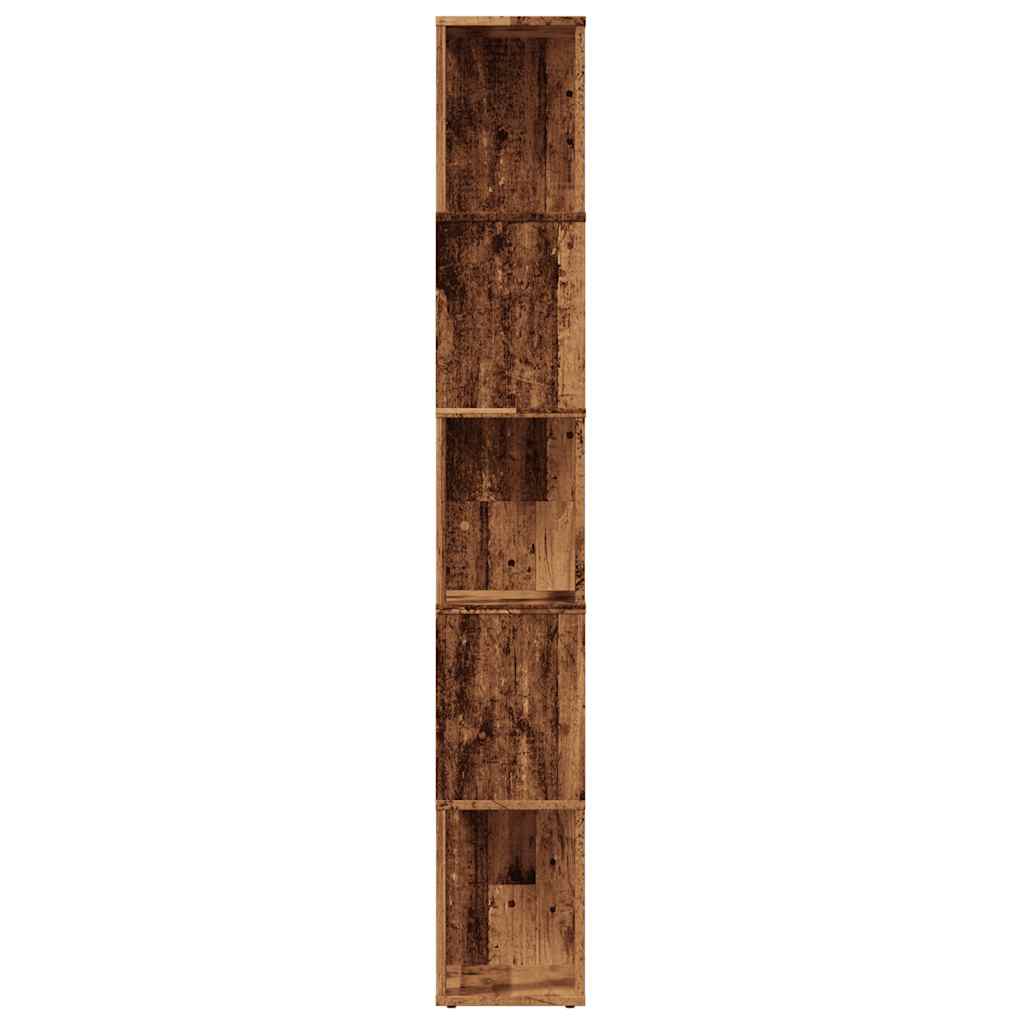 Bibliothèque vieux bois 45x24x159 cm bois d'ingénierie - XIOS