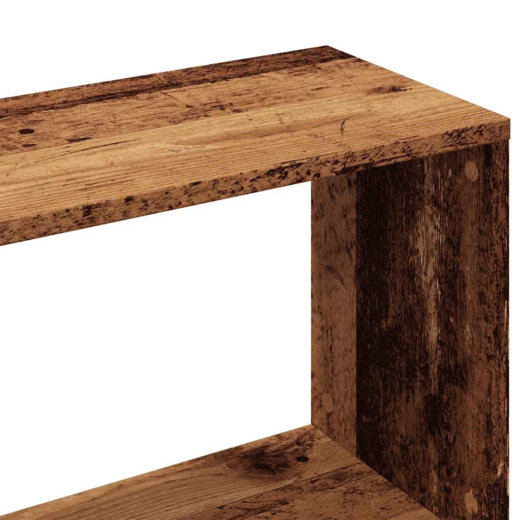 Bibliothèque vieux bois 45x24x159 cm bois d'ingénierie - XIOS