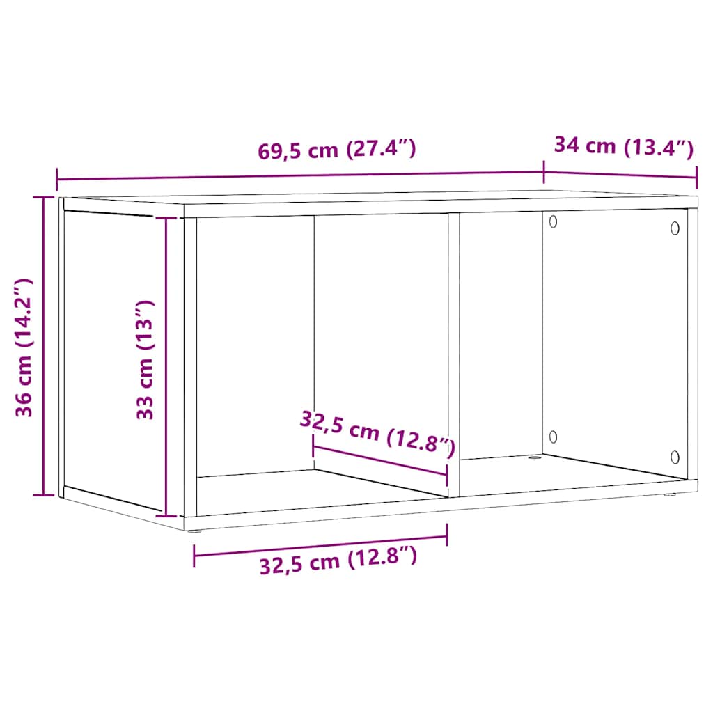 Boîtes de rangement LP chêne artisanal bois ingénierie