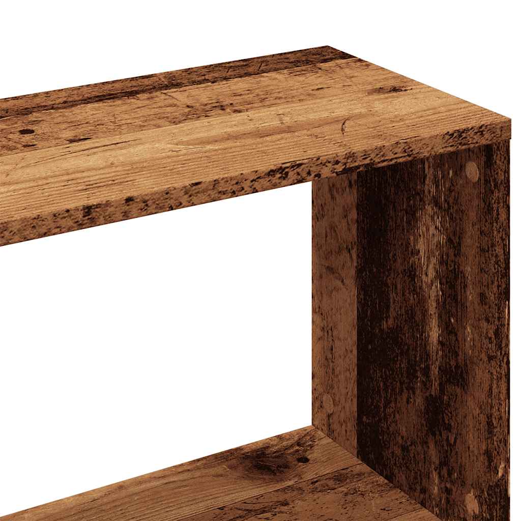 Bibliothèque vieux bois 97,5x29,5x100 cm bois d'ingénierie - XIOS