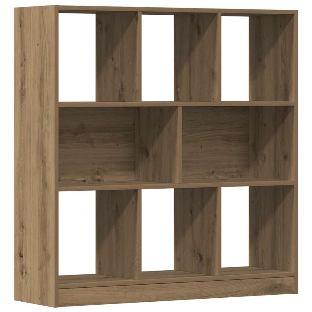 Bibliothèque chêne artisanal 97,5x29,5x100 cm bois d'ingénierie - XIOS