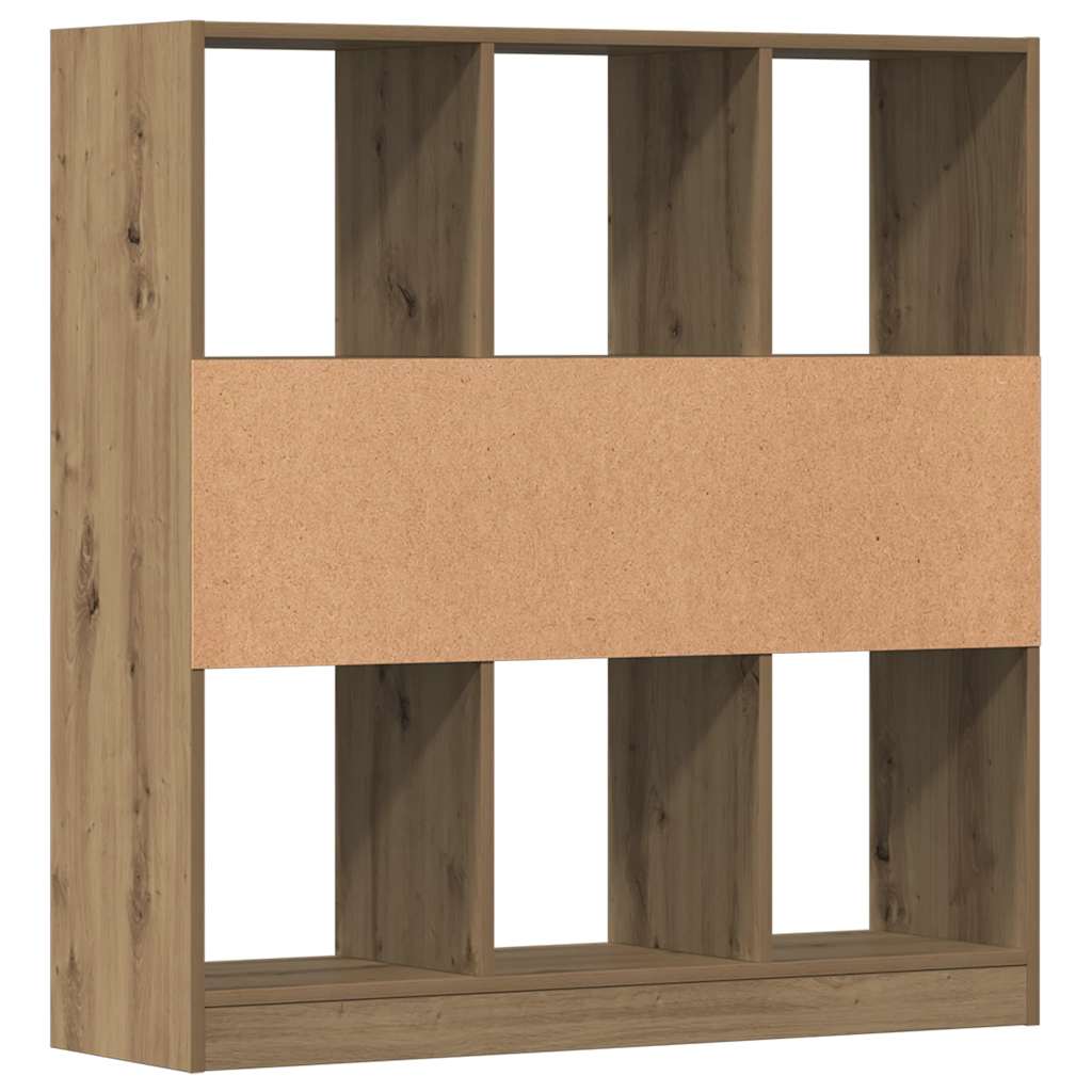 Bibliothèque chêne artisanal 97,5x29,5x100 cm bois d'ingénierie - XIOS