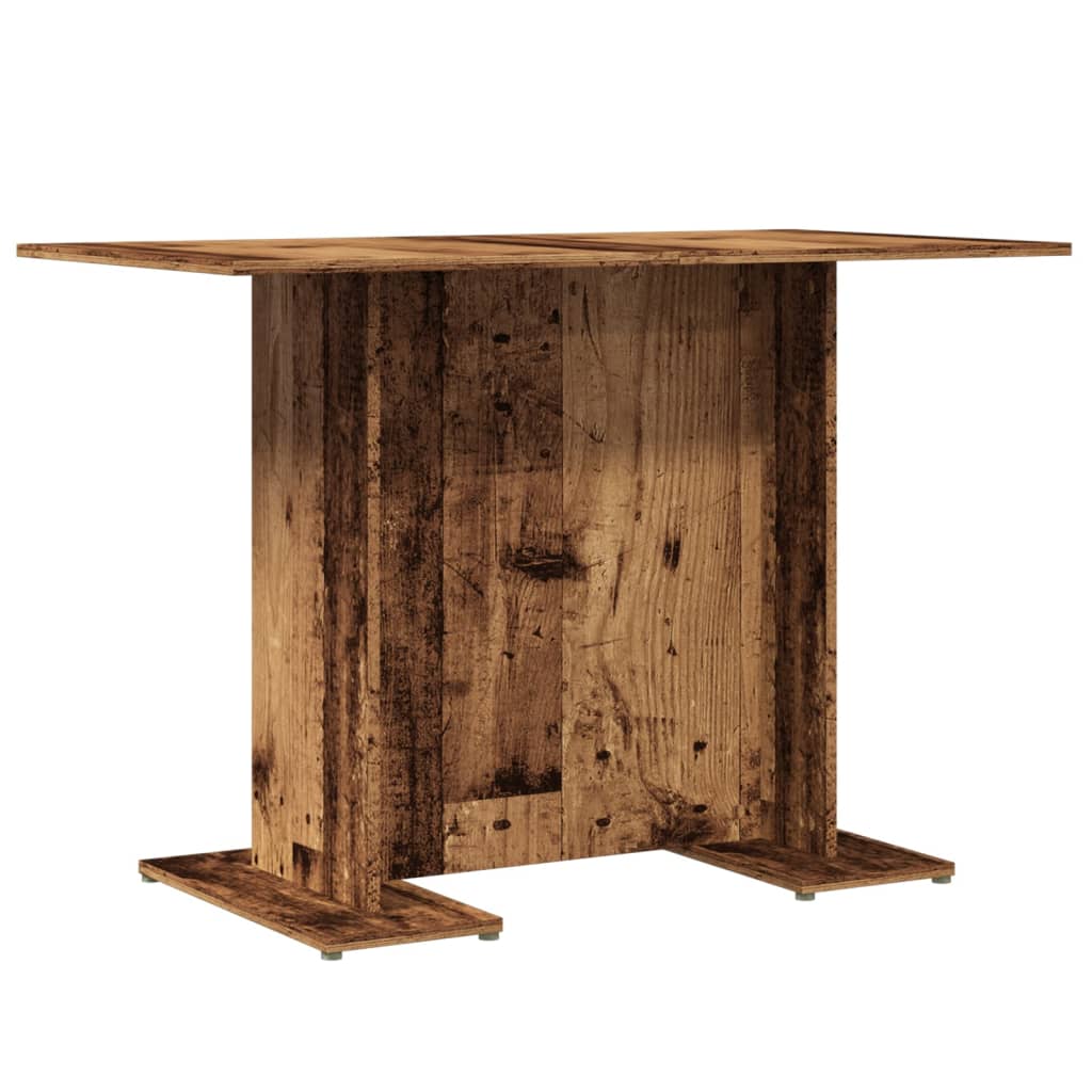 Table à manger vieux bois 110 x 60 x 75 cm bois ingénierie - XIOS