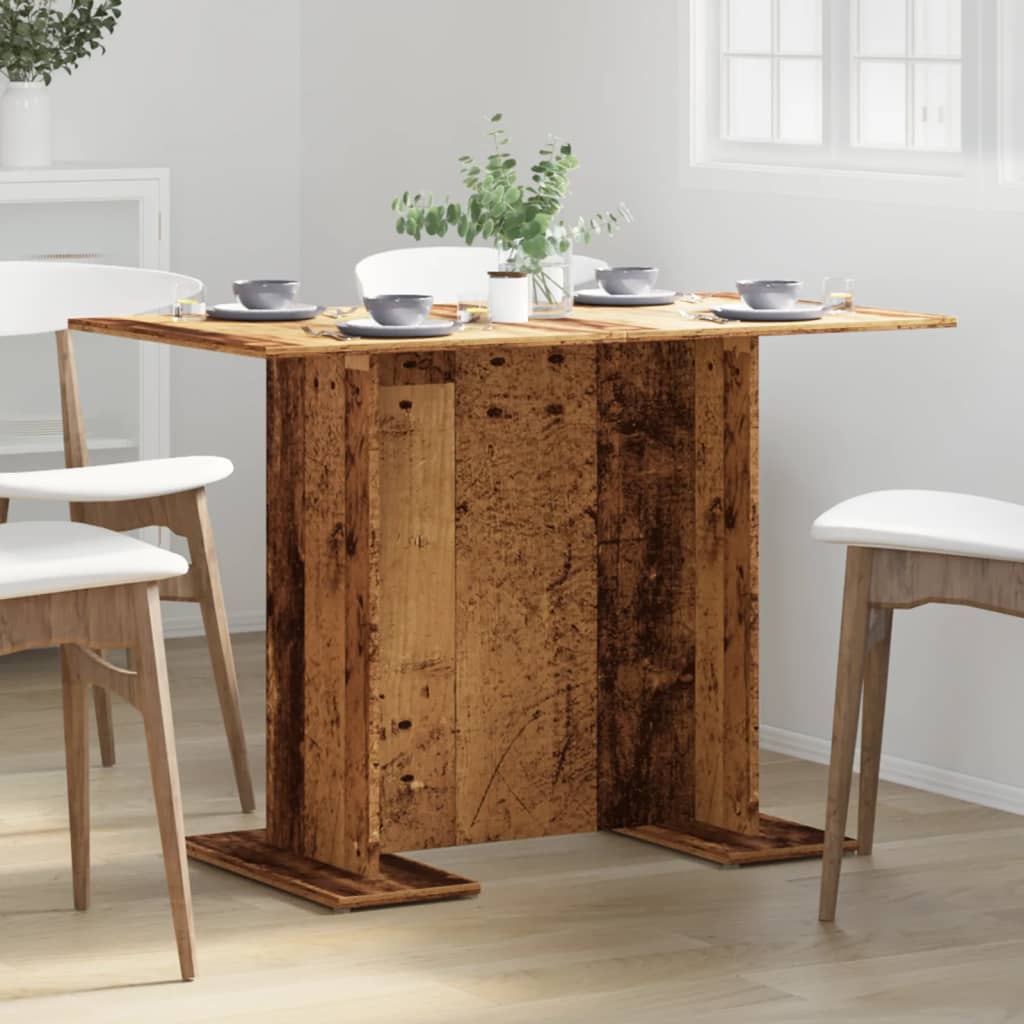 Table à manger vieux bois 110 x 60 x 75 cm bois ingénierie - XIOS