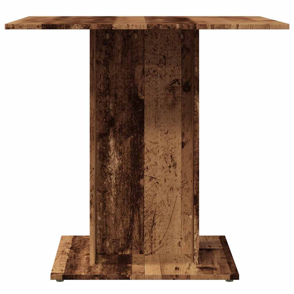 Table à manger vieux bois 80 x 80 x 75 cm bois d'ingénierie