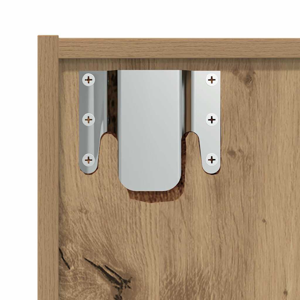 Bibliothèque/Meuble TV vieux bois 36x30x143cm bois d'ingénierie - XIOS