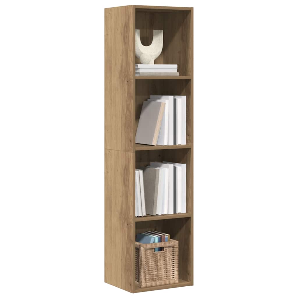 Bibliothèque/Meuble TV chêne artisanal 36x30x143 cm - XIOS